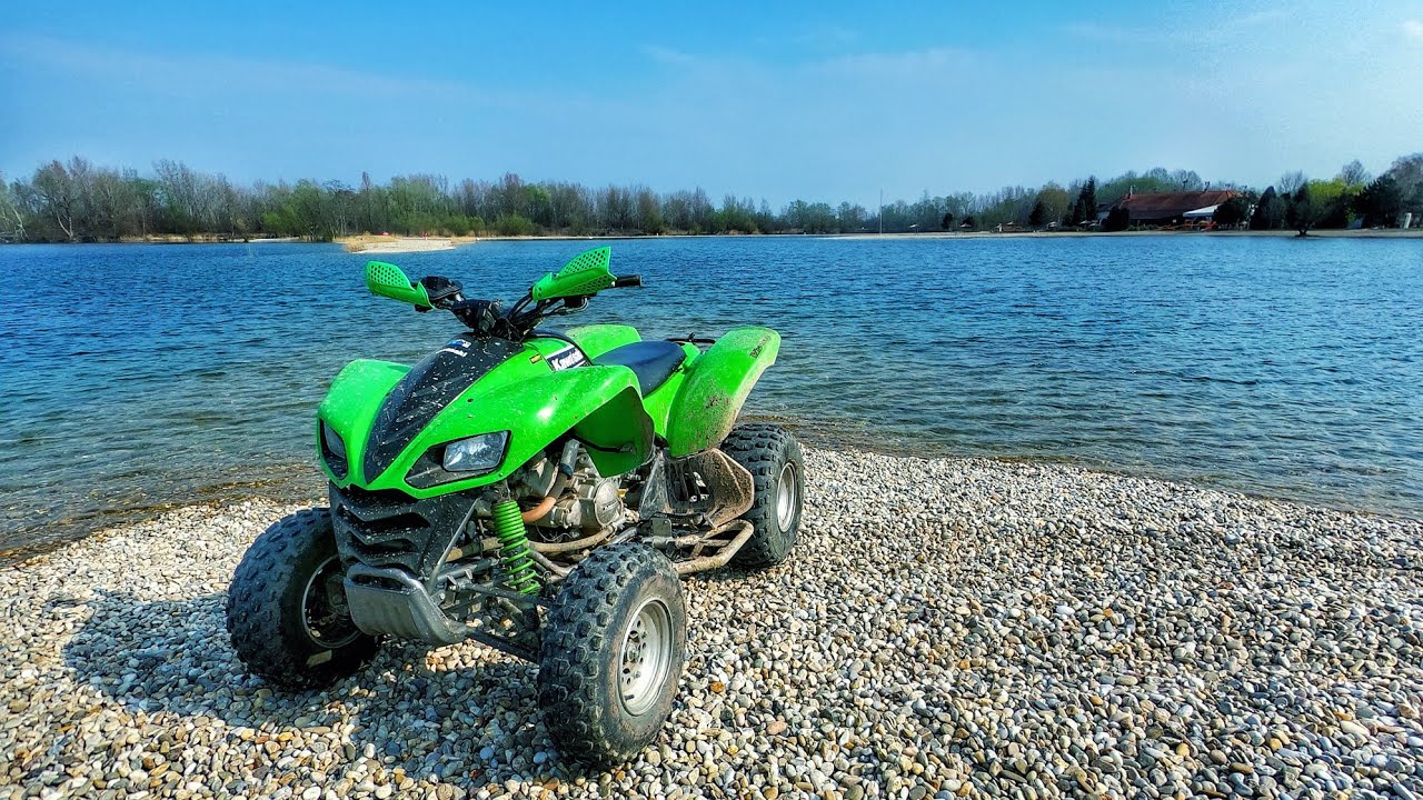 Driving to the lake / RAW Footage / Kawasaki KFX 700