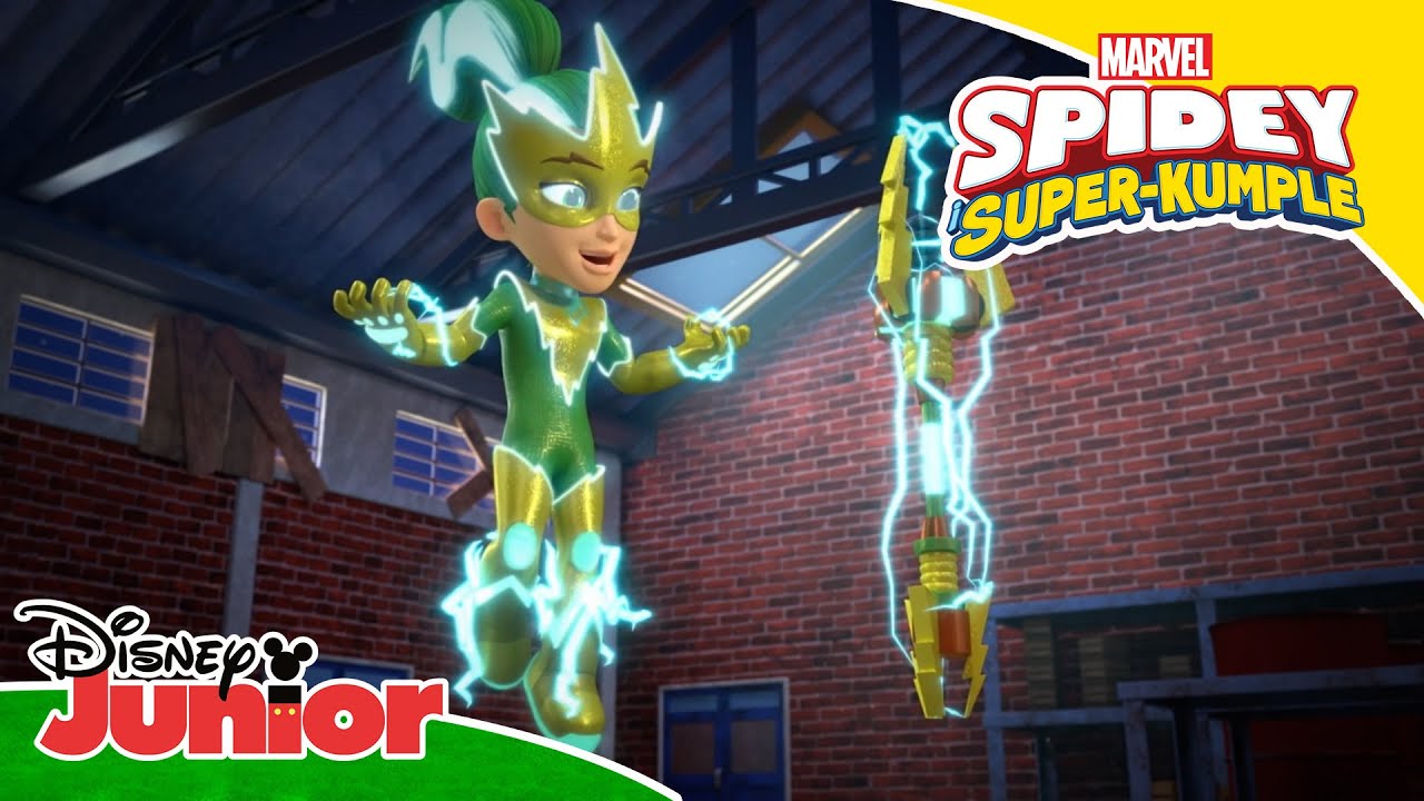 ⚡Gdzie jest prąd? | Spidey i Super-Kumple | Disney Junior Polska