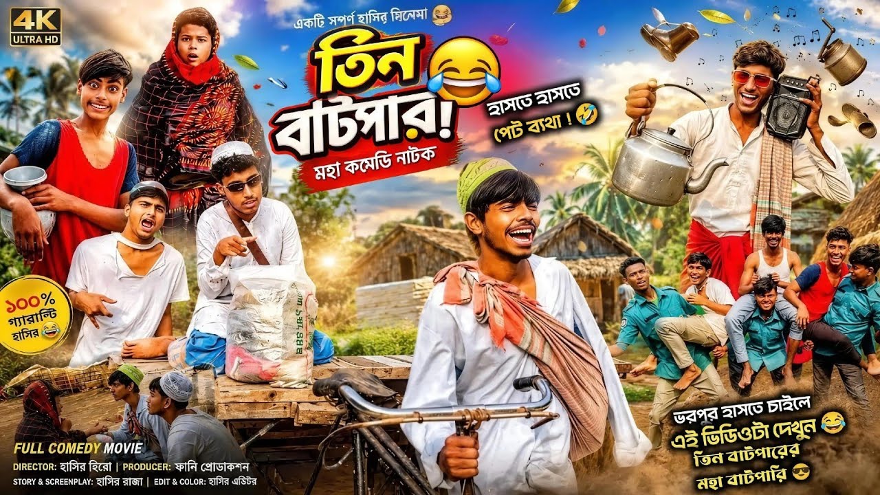 তিন বাটপার 🤣 | Tin Batpar | Bangla New Funny Natok 2026 | AB AMID | New Comedy Natok 2026