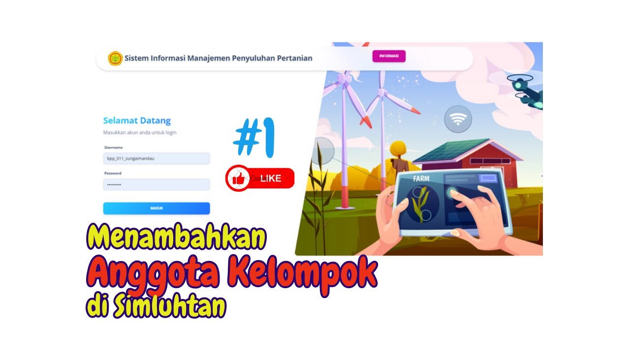 Cara Input Data Anggota Kelompok Tani di Simluhtan