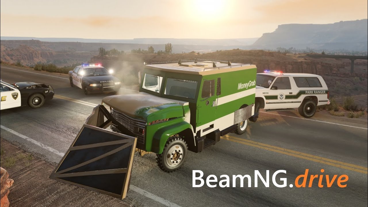 BeamNG.drive - K̶i̶l̶l̶d̶o̶z̶e̶r̶? Killtruck Police Chase