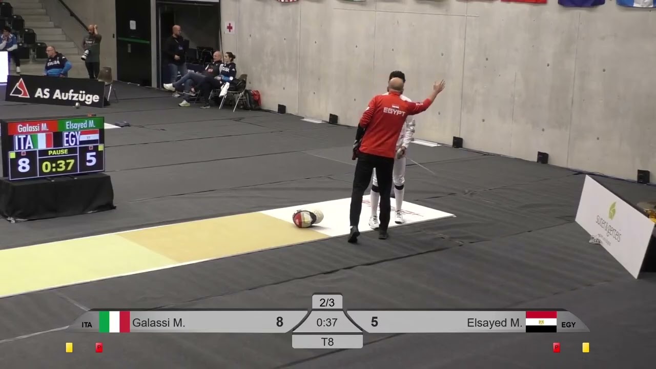 2025 385 SME Coupe du Monde, Berne GALASSI Matteo vs ELSAYED Mohamed