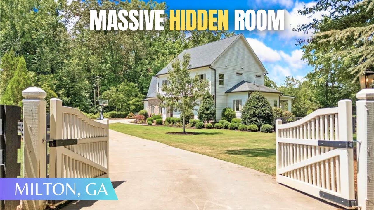 8,000+ SQFT Luxury Farmhouse on 1 ACRE w/ Massive Hidden Room + Gym + Movie Theater + Huge Primary