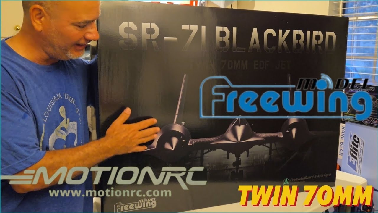 Freewing SR-71 Blackbird Twin 70 мм EDF Jet с гироскопом