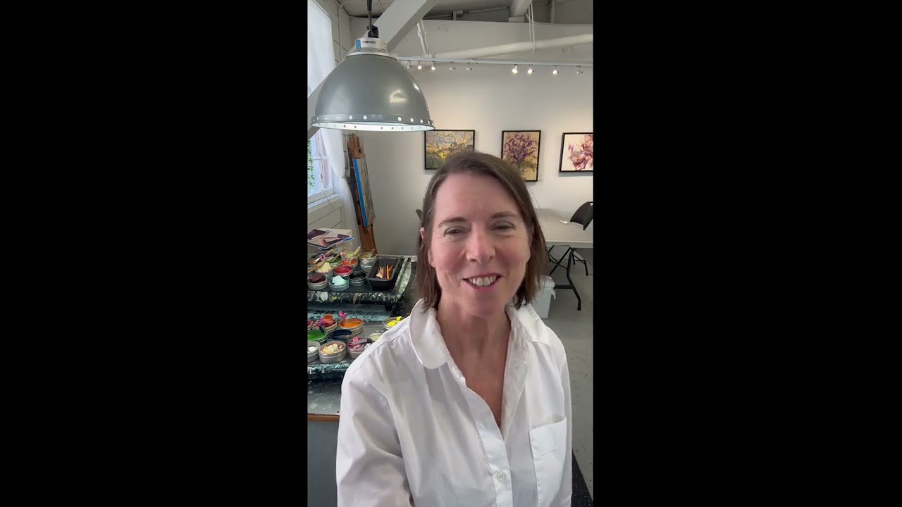 Up close and personal with my paintings