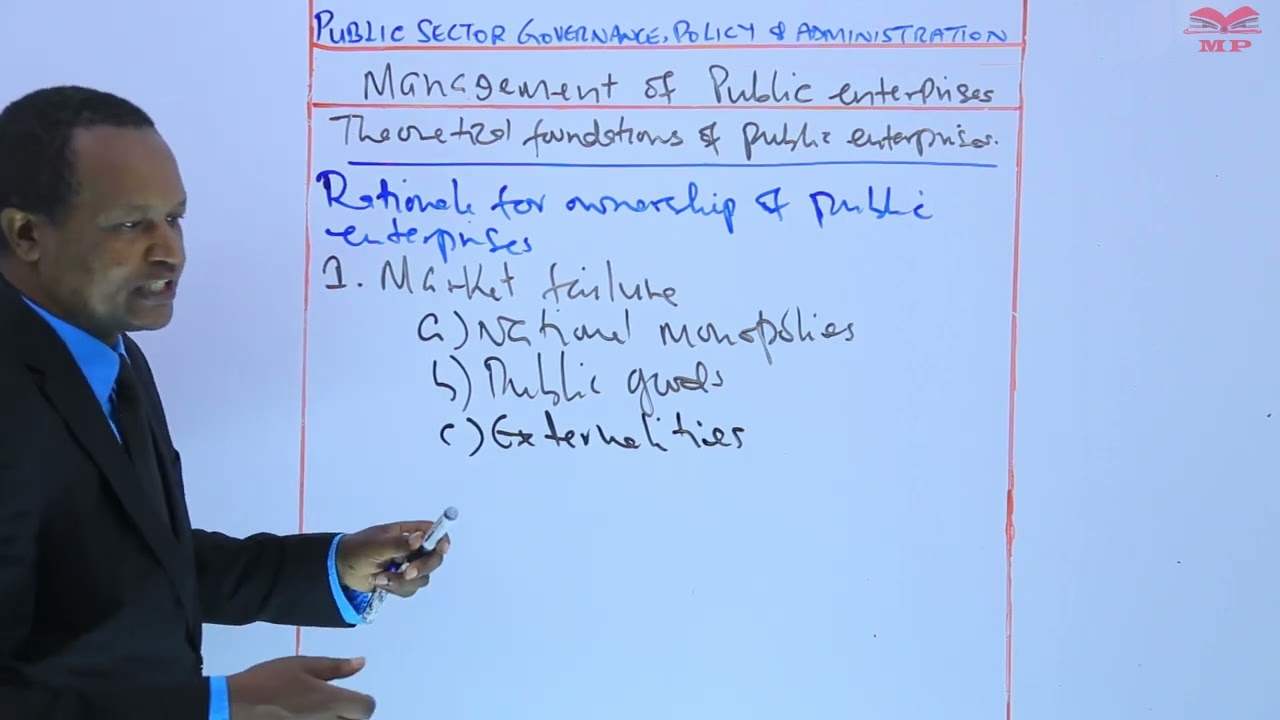 Theoretical Foundations of Public Enterprises