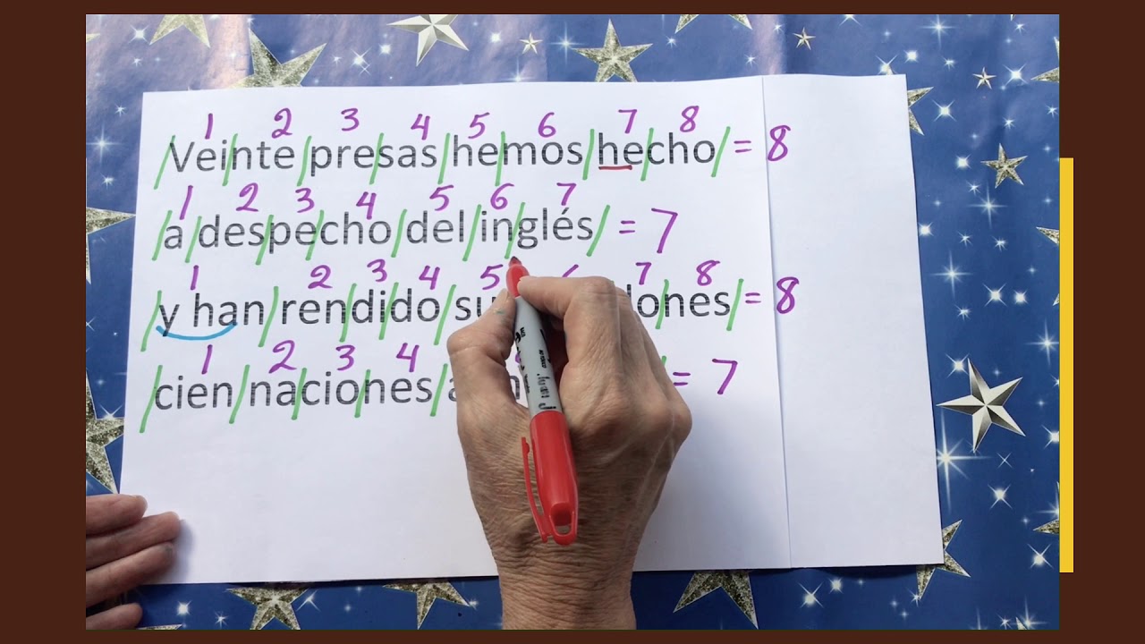 La regla del acento final