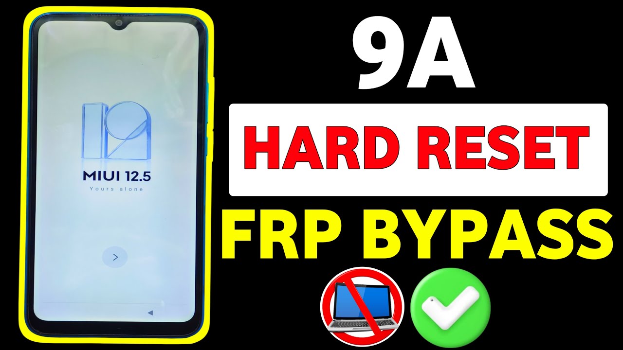Redmi 9A FRP Bypass l Google Account Unlock 2025 l Redmi 9A Hard Reset