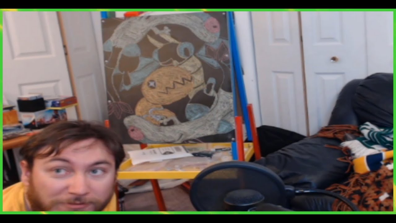 time-lapse: Flygon Family Chalk drawing