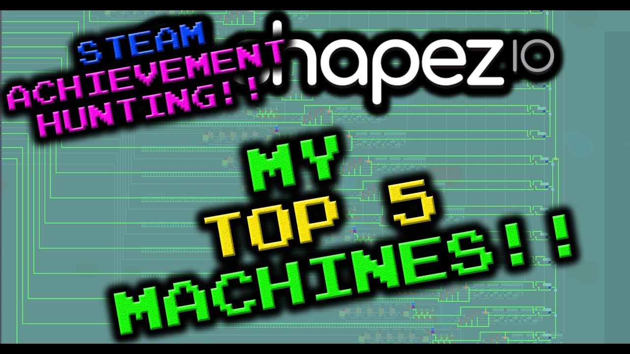My TOP FIVE Shapez.io Machines for 100% Achievement Completion! Shapez.io v1.4.2