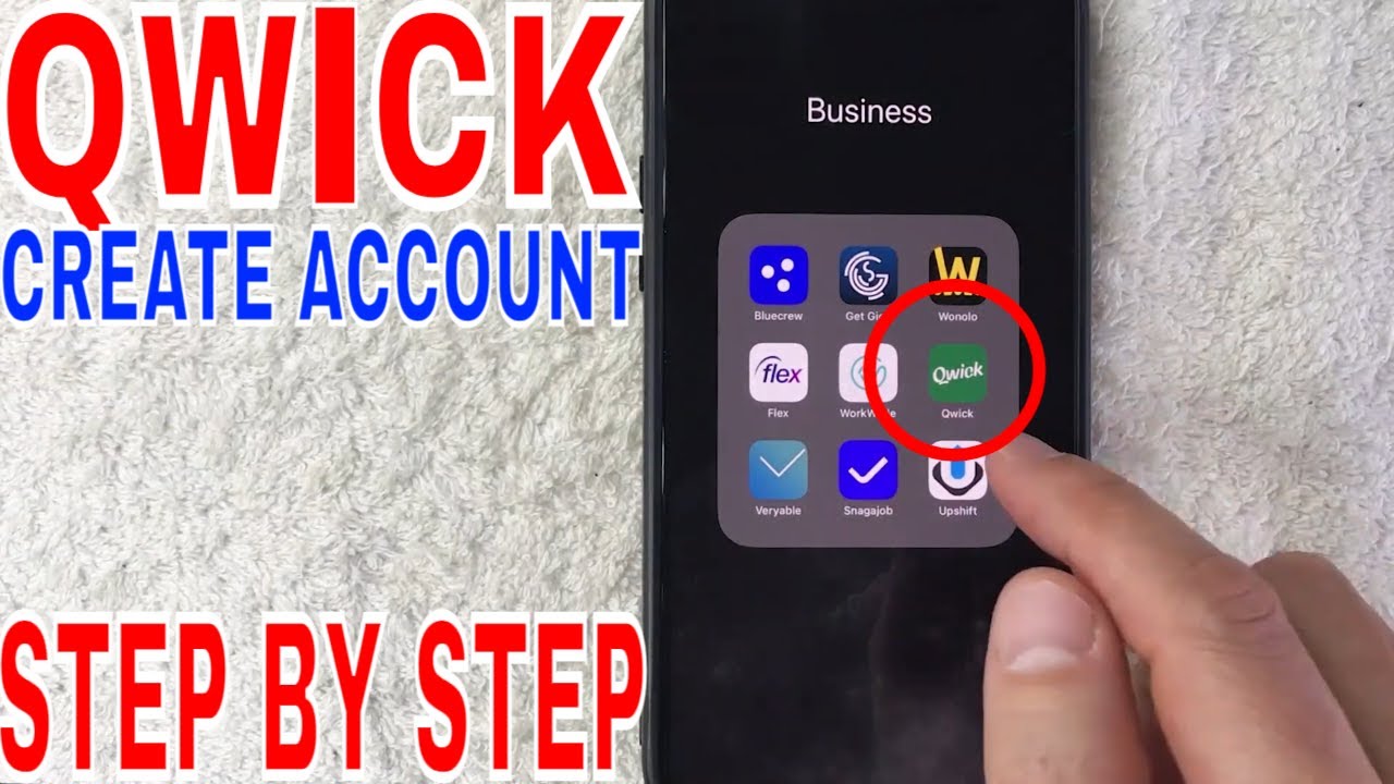 ✅  How To Sign Up Create Qwick Job Account 🔴