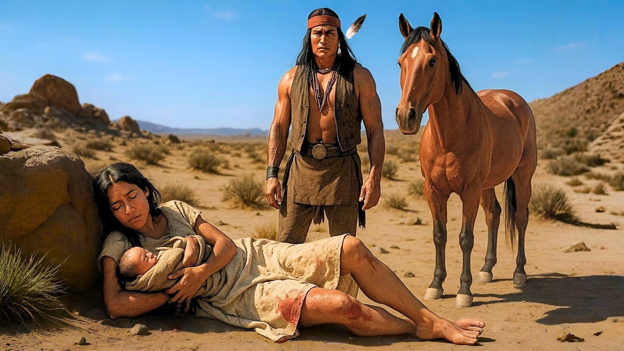 ABANDONED, SHE GAVE BIRTH BY THE ROADSIDE... UNTIL A MYSTERIOUS APACHE APPEARED — AND CHOSE TO STAY