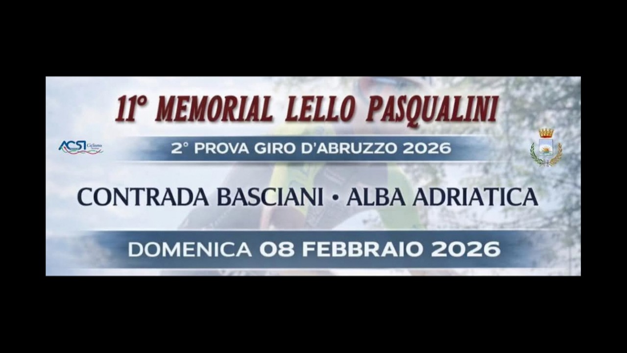 ALBA ADRIATICA -11° MEMORIAL LELLO PASQUALINI - AMATORI ACSI . ORGANIZZAZIONE TEAM FUORISELLA BIKE
