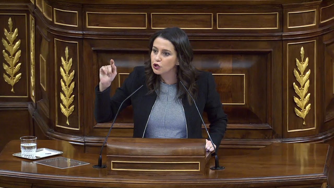 Inés Arrimadas / Debate de Investidura/ 07 de enero de 2020