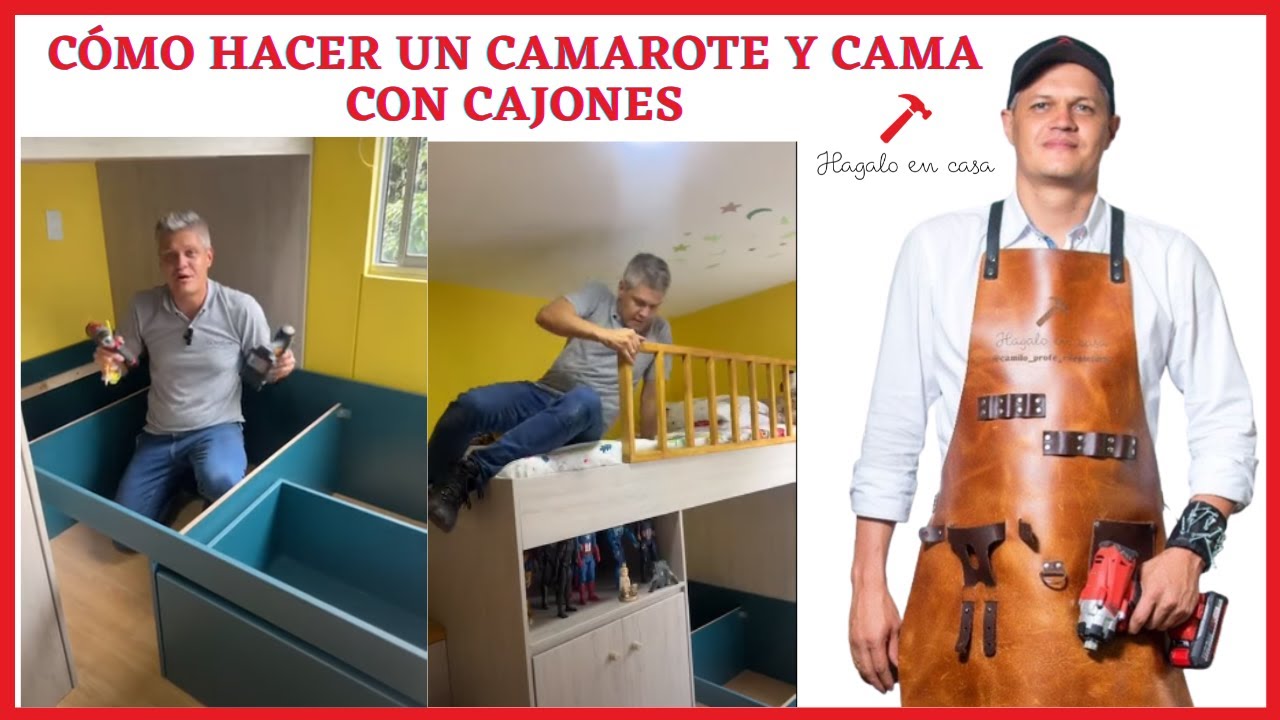 Cómo hacer un camarote y cama con cajones