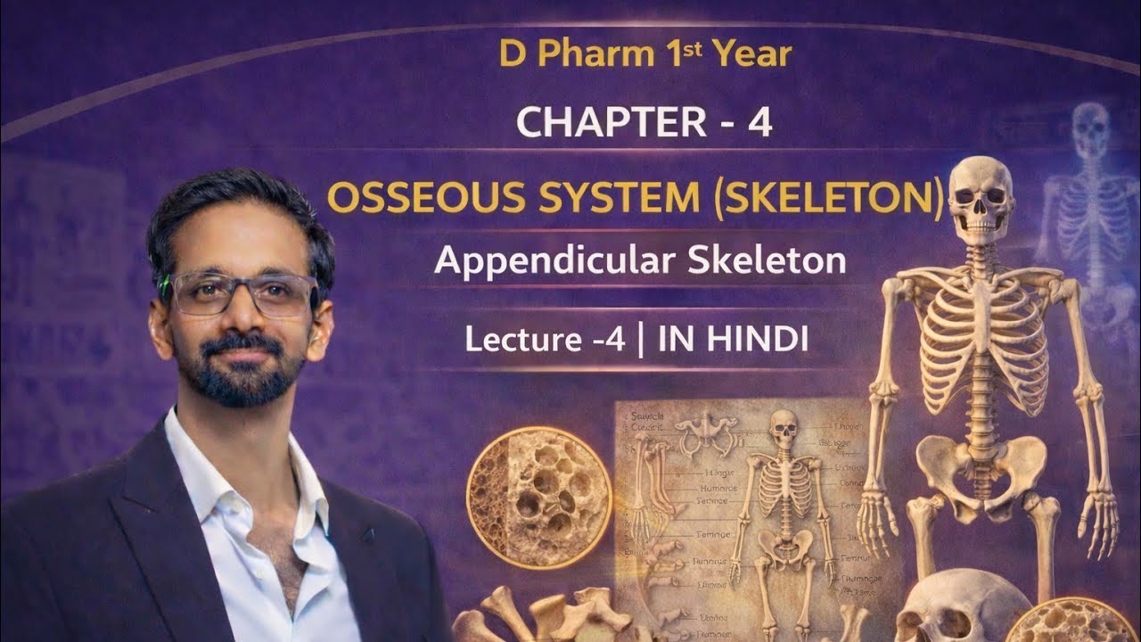 Appendicular Skeleton Easy Explanation 💀 | Osseous System | Chapter 4 | D.Pharm 1st Year