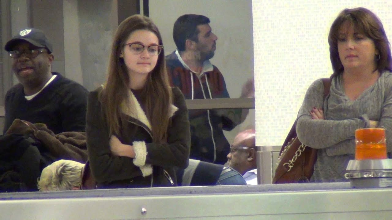 Ciara Bravo star of Big Time Rust at LAX Airport