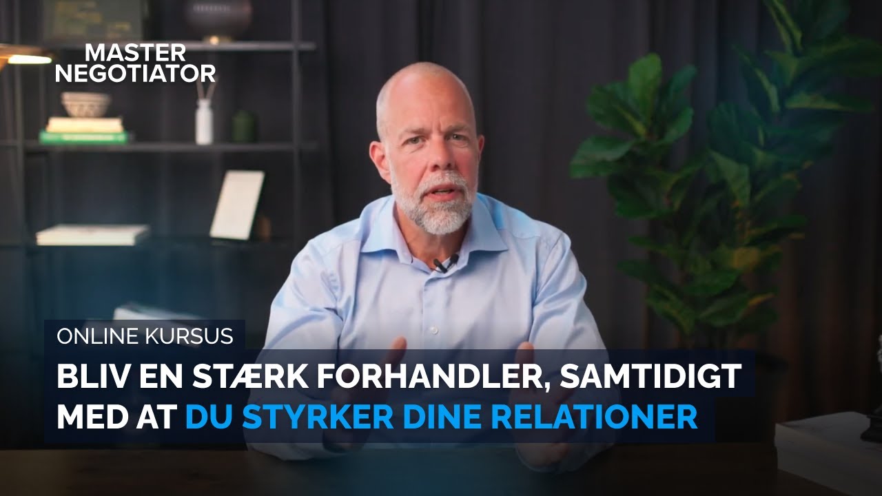 Bliv en stærk forhandler med Master Negotiator™ – lær 14 steps frameworket