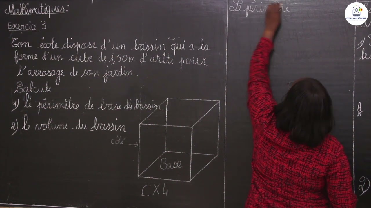 Exercices - CM2 - Mathématiques : Correction CFEE 2019 / Suite 1 / Mme Sall