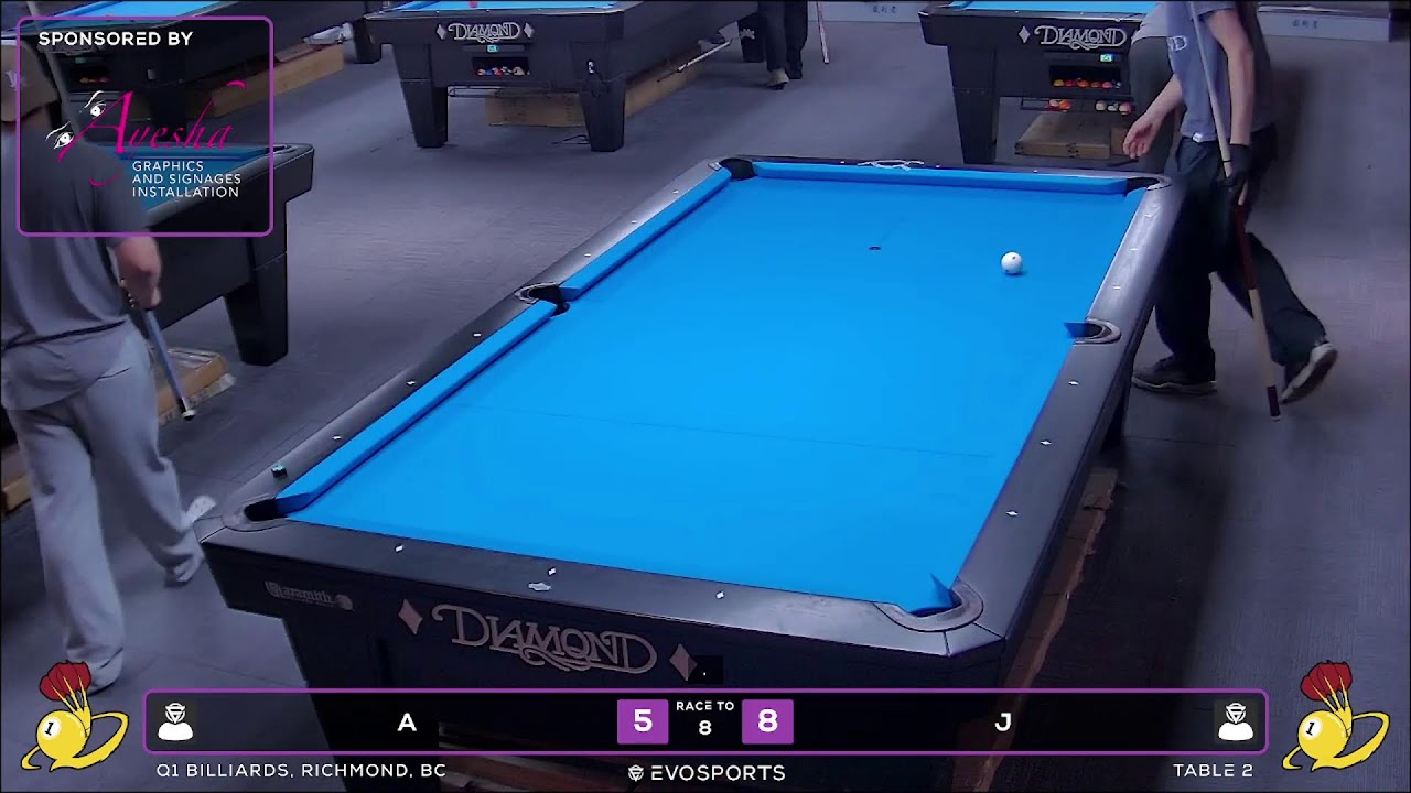 A vs J - Q1 BILLIARDS - TABLE 2 | EvoSports