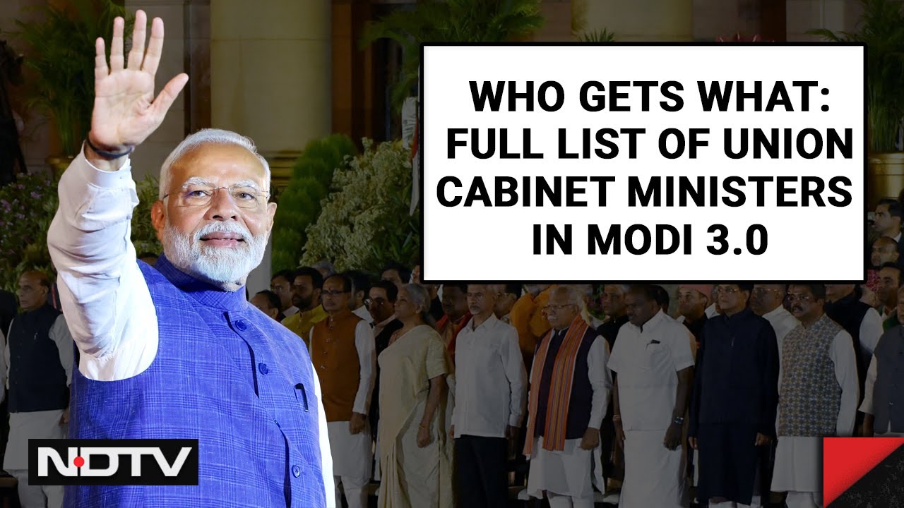 Modi 3.0 Cabinet: Full List Of Union Cabinet Ministers