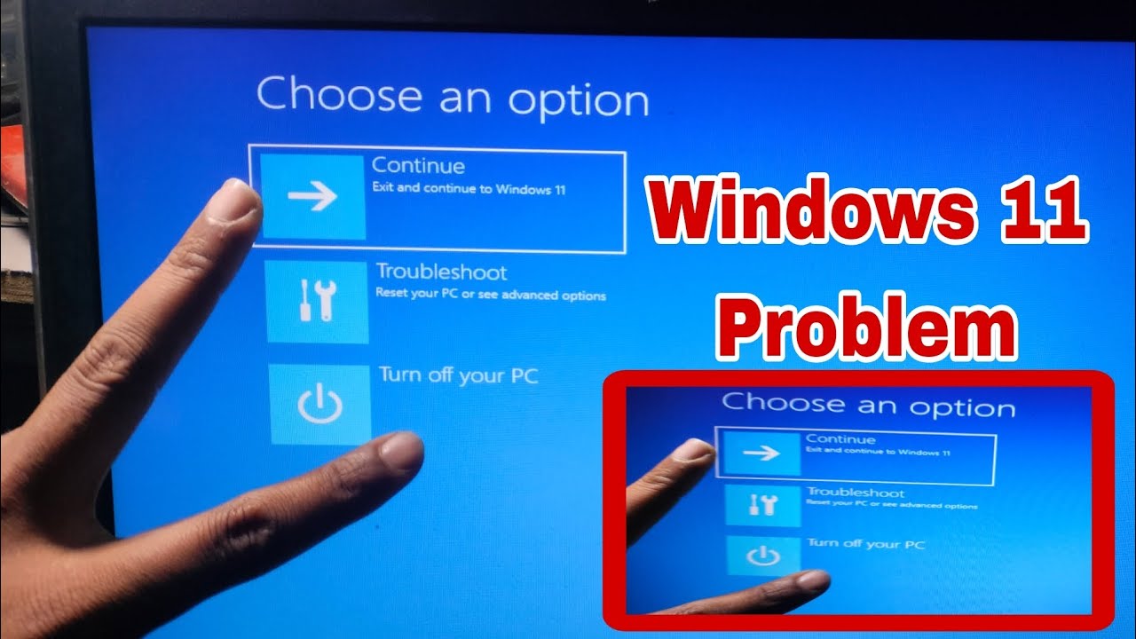 How to Fix Exit And Continue To  Windows 11 Problem | Windows 11 Not Working Properly#macnitesh