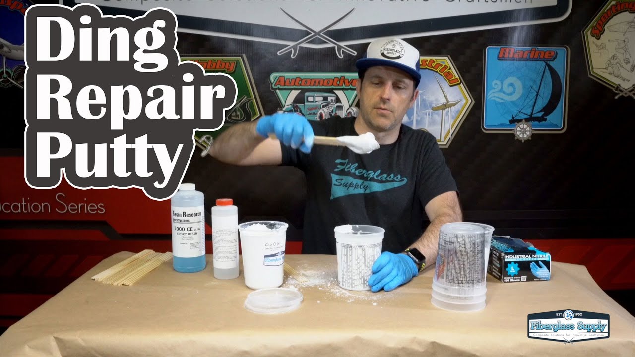 How to Make Ding Repair Resin Putty for Surfboards and Stand Up Paddleboards (SUP)