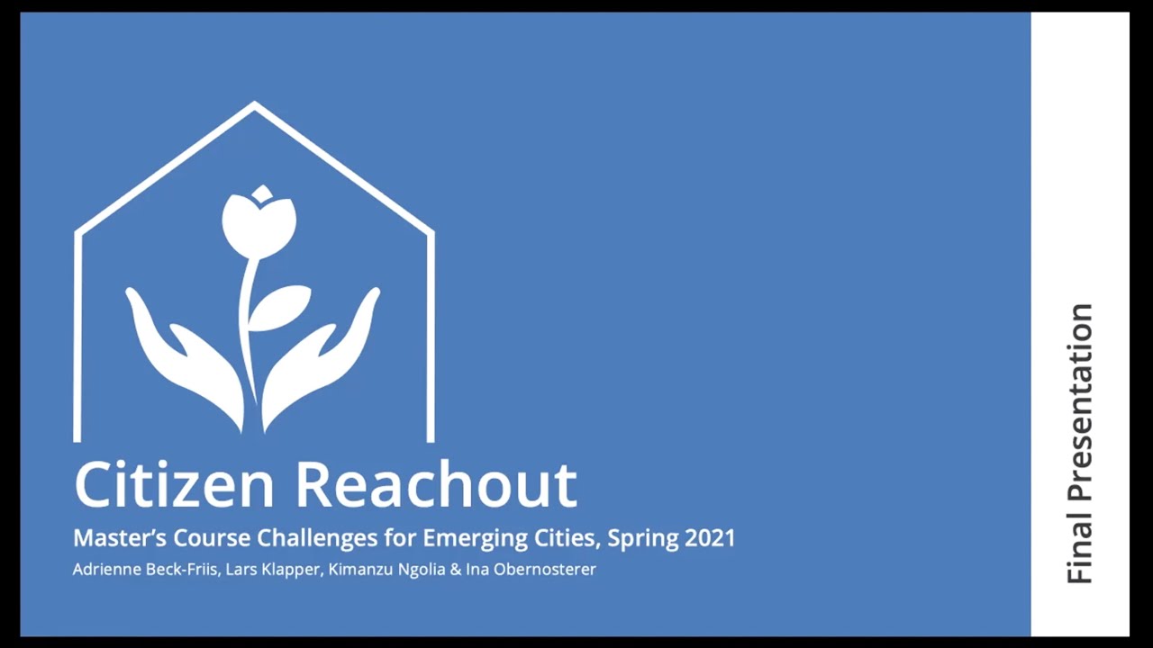 Citizen reach-out, Master's course project delivery, Openlab, spring term 2021