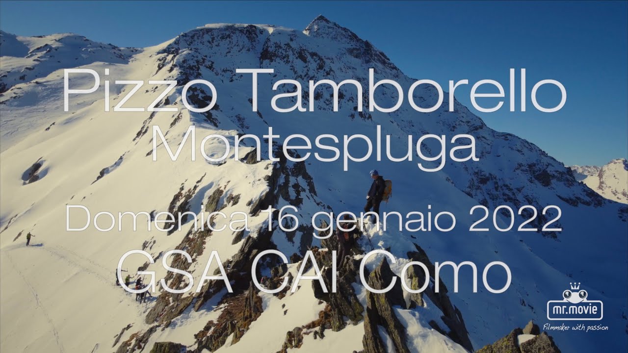2022-01-16 Pizzo Tamborello da Montespluga con GSA CAI Como