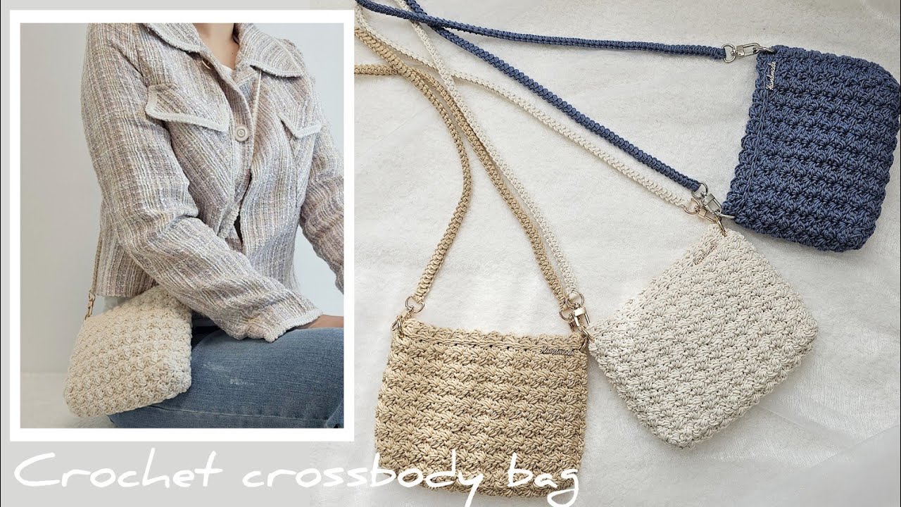 나들이에 제격🌸 레이시한 느낌의 코바늘 크로스백 나오미 백. Crochet crossbody bag.
