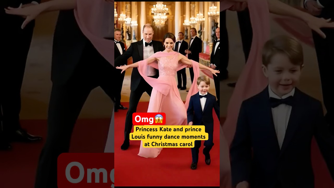 Princess kate and Prince Louis funny dance moments at Christmas carol 