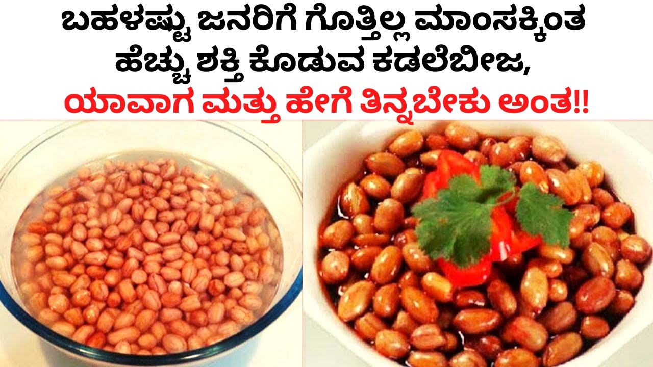 ಬಹಳಷ್ಟು ಜನರಿಗೆ ಗೊತ್ತಿಲ್ಲ ಮಾಂಸಕ್ಕಿಂತ ಹೆಚ್ಚು ಶಕ್ತಿ ಕೊಡುವ ಶೇಂಗಾಬೀಜ ಯಾವಾಗ & ಹೇಗೆ ತಿನ್ನಬೇಕು ಅಂತ | peanuts