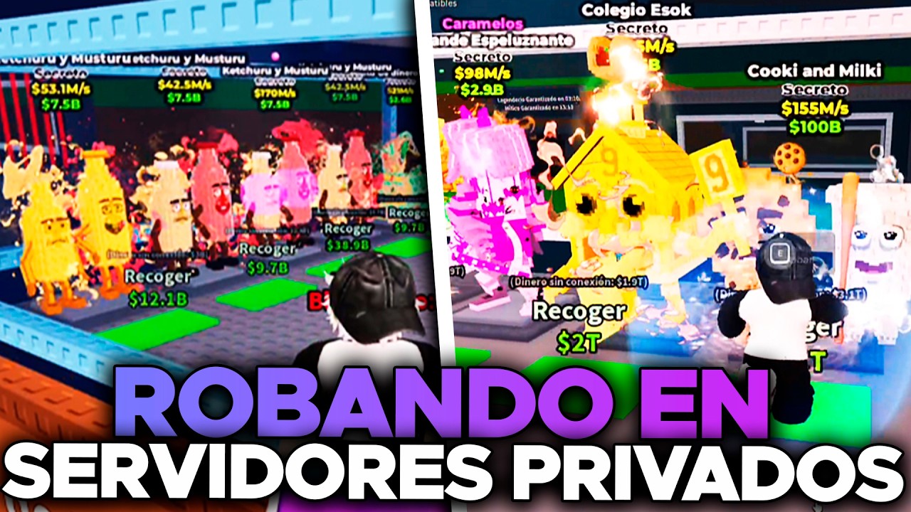 ME PASE todo el ADMIN ABUSE ROBANDO en SERVIDORES PRIVADOS en STEAL a BRAINROT