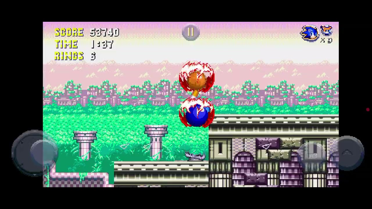Purple palace in Sonic Triple trouble 16-bit(fallen star)