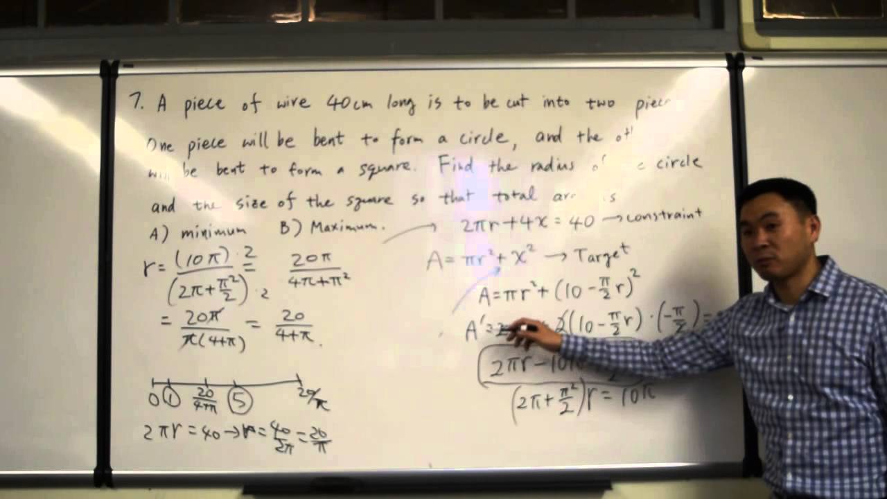 Optimization: Wire cut into two pieces