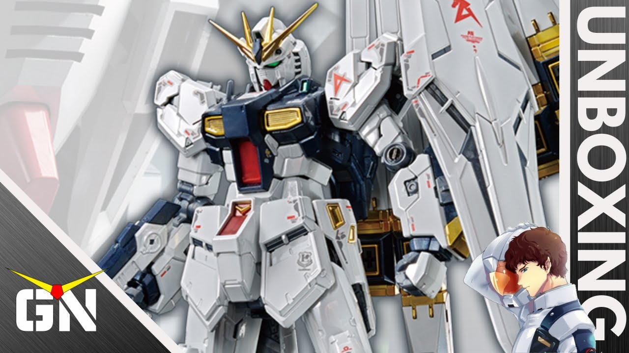 RG 1/144 RX-93 NU Gundam [Titanium Finish]| UNBOXING