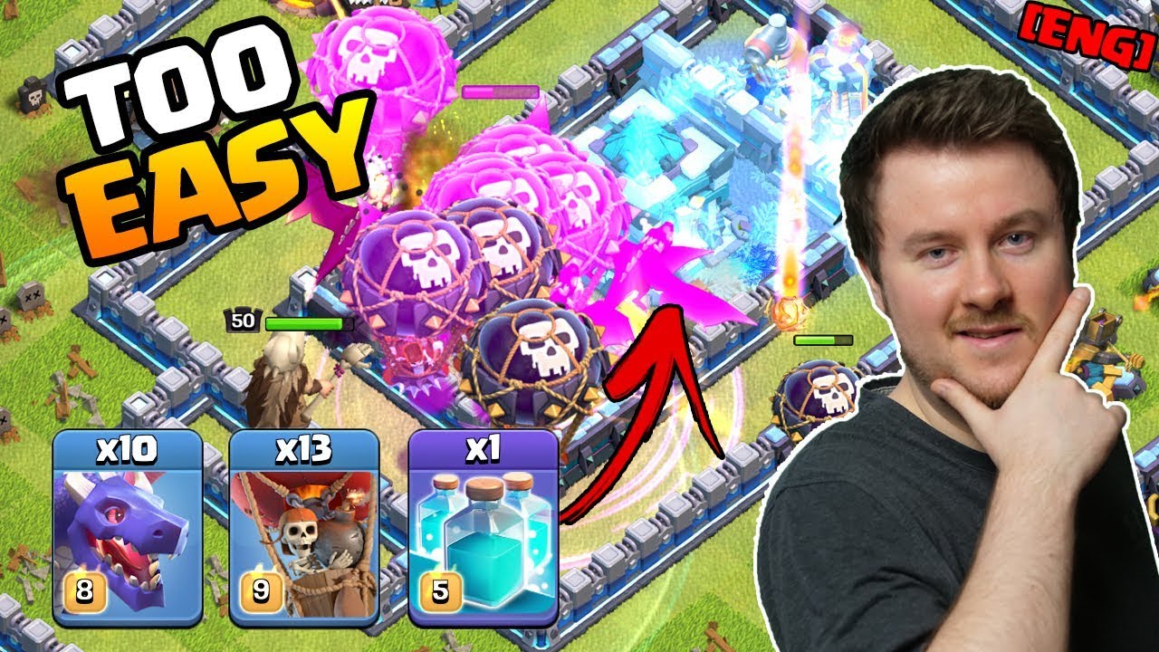 Drag Clone is CRAZY vs any RING BASE | How to Drag Clone | Best TH 13 Strategies in Clash of Clans