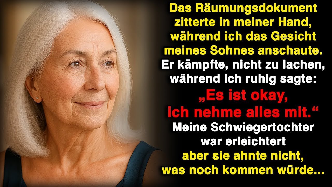 Mein Sohn sagte: „Nimm deine Sachen“ – aber er vergaß, dass ich alles im Haus besaß!