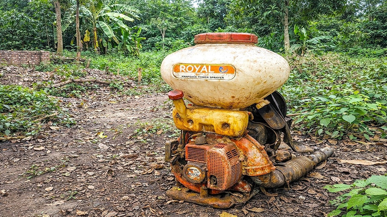 Extreme Restoration of a Severely Damaged Abandoned Spray Pump Machine | Revived After Decades