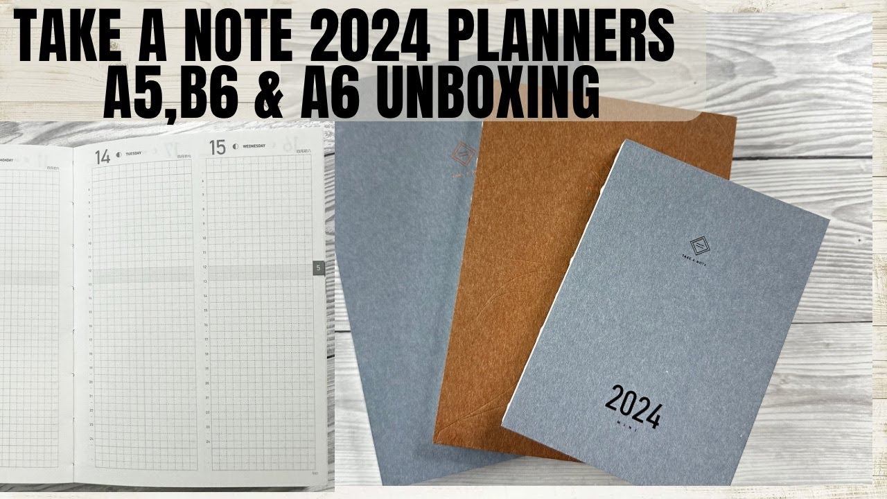 Take a Note 2024 PLANNER unboxing || A5,B6 and A6