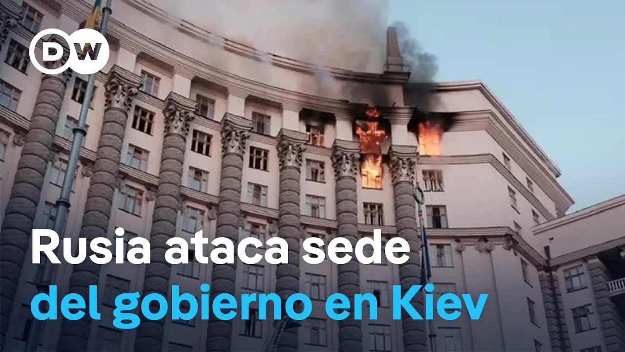 Rusia golpea la sede del gobierno de Ucrania en el mayor bombardeo de la guerra