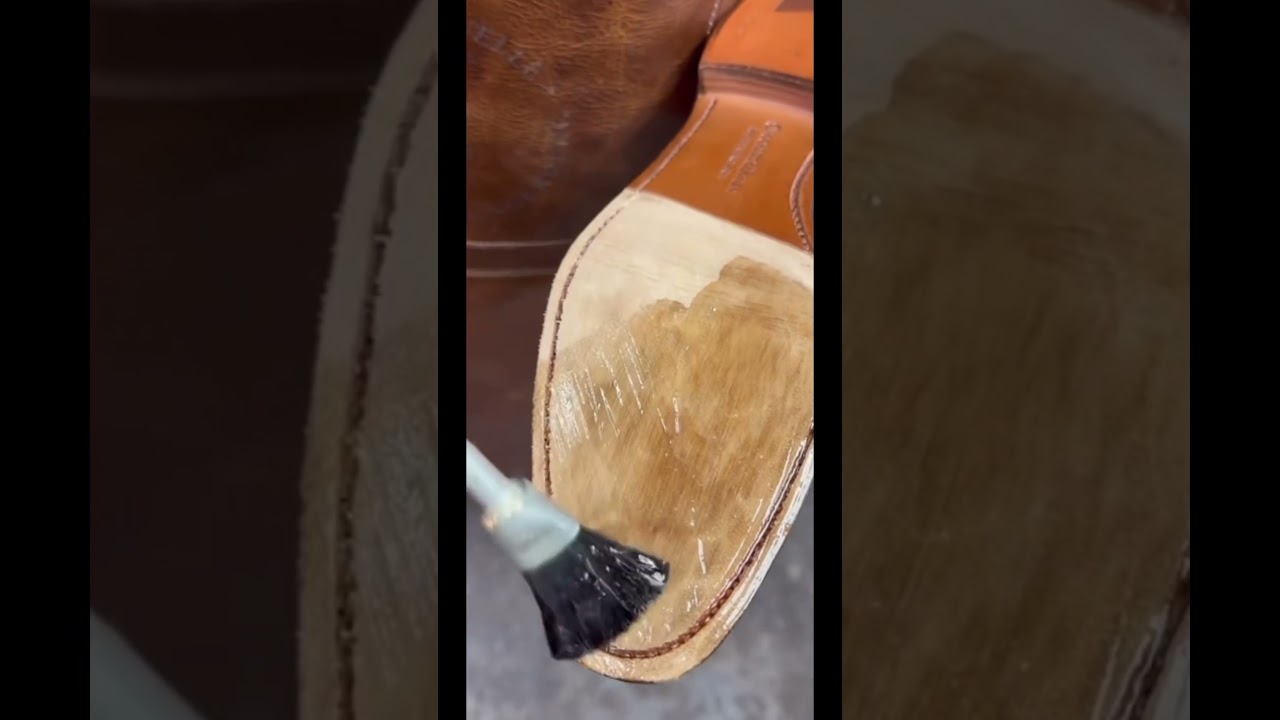 Rubber sole protectors and triumph toe plates 👞 1/2 #repairing
