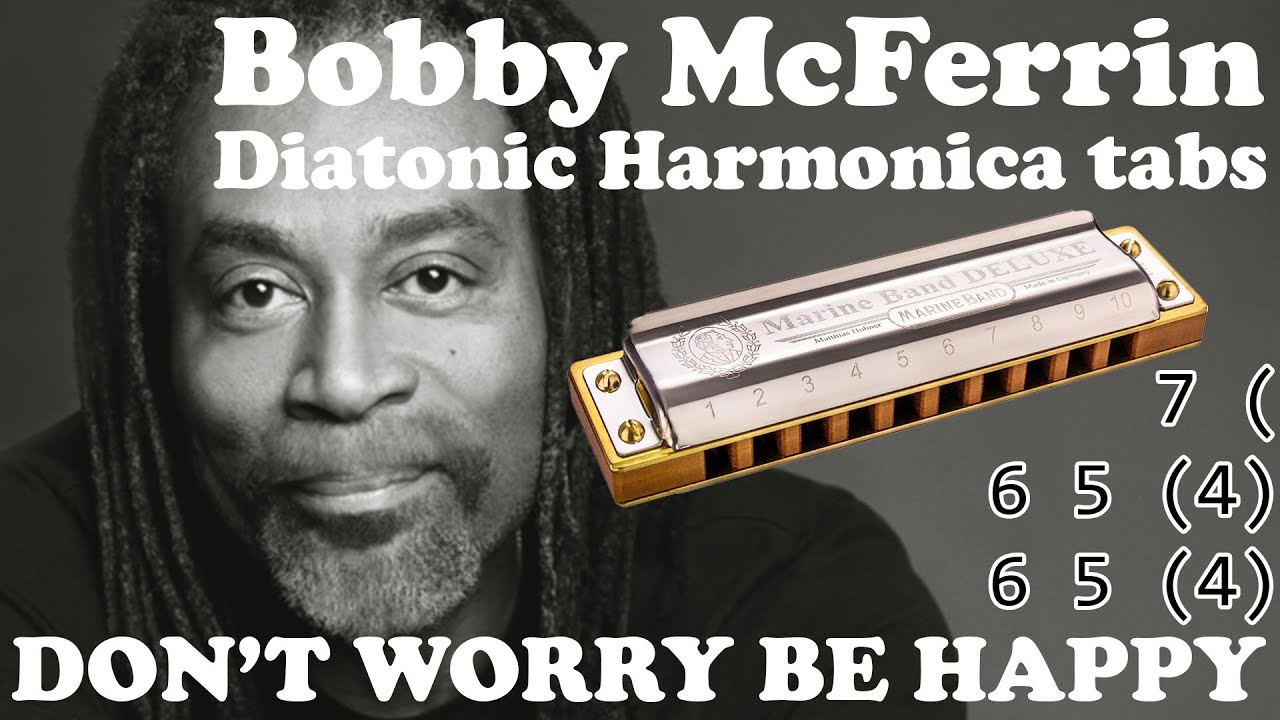 Don't worry be happy - Diatonic Harmonica tabs key of C