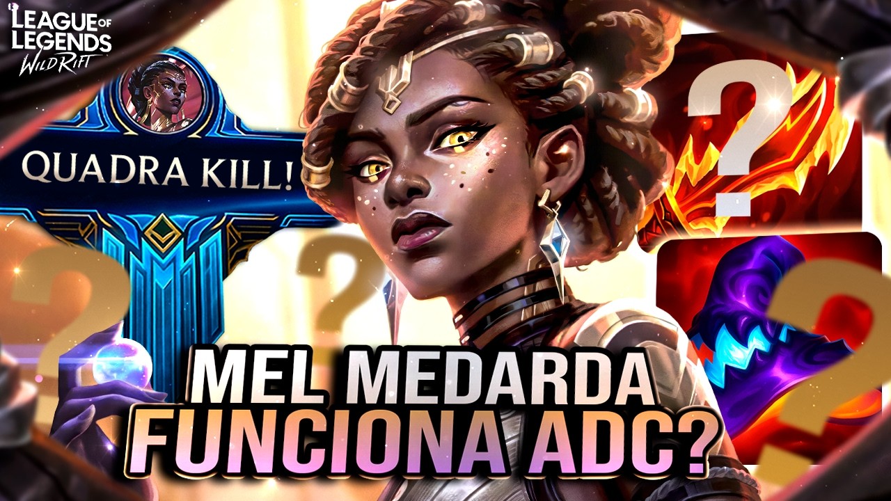 A NOVA CAMPEÃ MEL TÁ TÃO ROUBADA QUE FUNCIONA EM QUALQUER ROTA?! | LoL Wild Rift