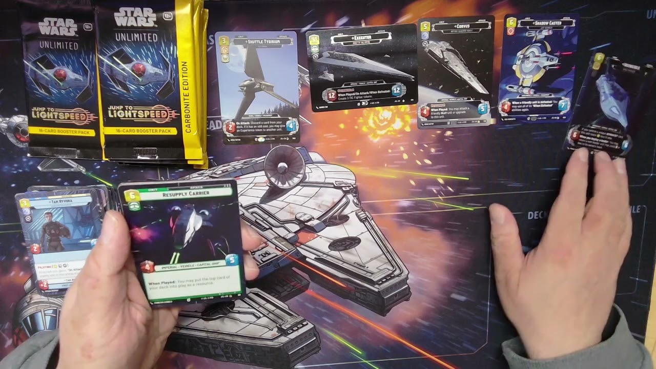 Star Wars Unlimited - Carbonite Booster collector box opening!