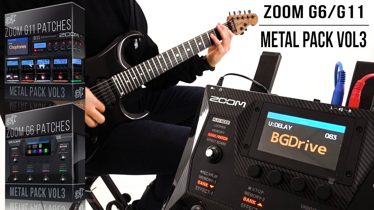 Zoom G11 / G6 Patches | Metal Pack vol3 | Playthrough