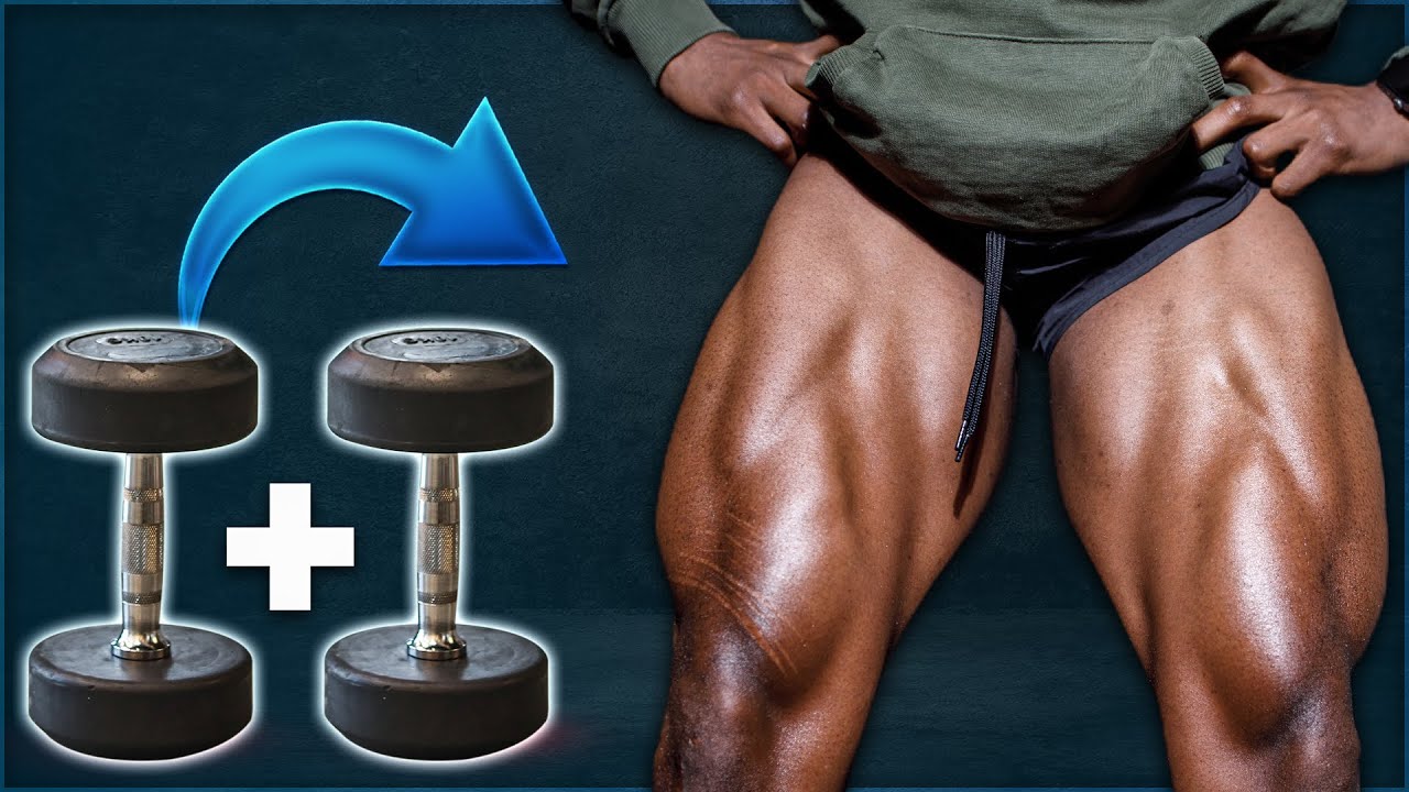 Comment avoir des jambes EXPLOSIVES et ÉNORMES avec 2 haltères