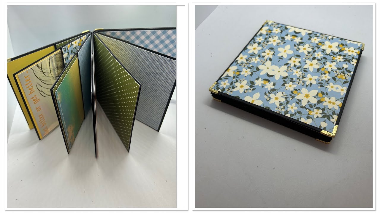 Tuto mini album tres facile débutant / 100% action #tutoscrapbooking