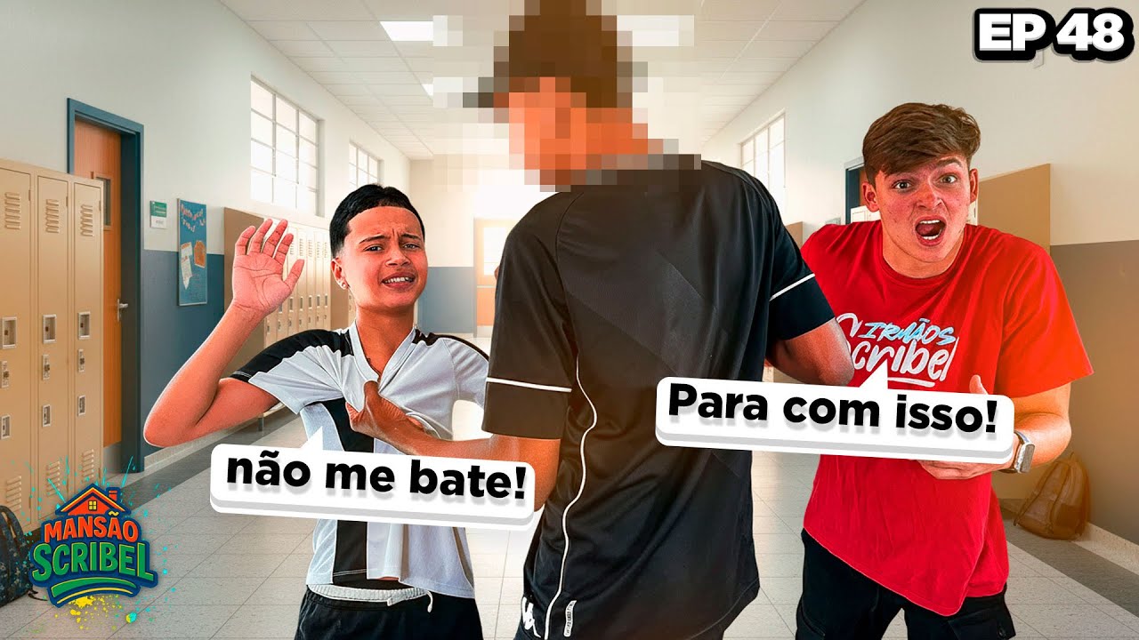 OS GÊMEOS ANTÔNIO E JP BRIGARAM FEIO NA ESCOLA 😱 •Irmãos Scribel•