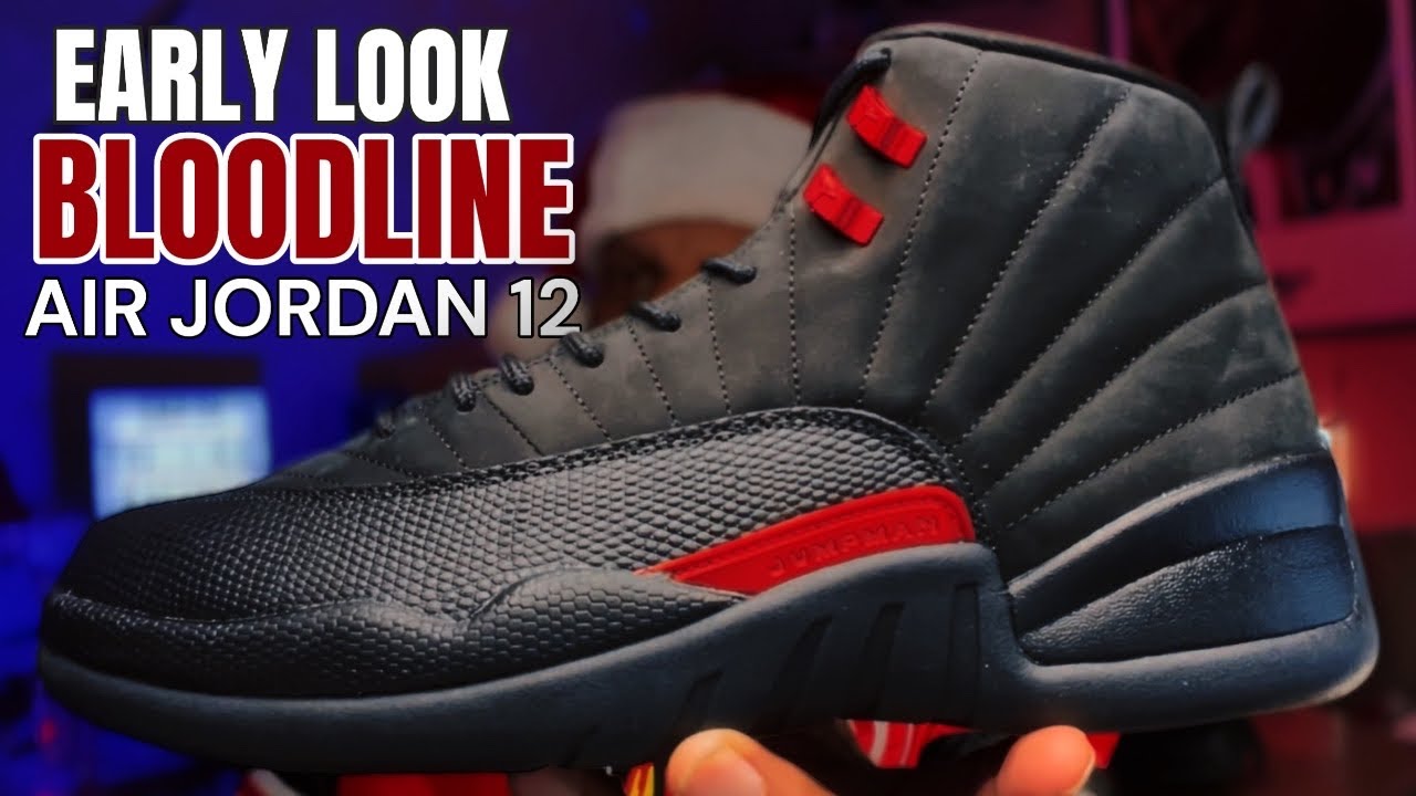 Предварительный обзор модели Air Jordan 12 Bloodline 2026 года.